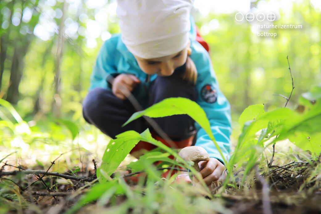 Child playing in the forest - snake venom therapy